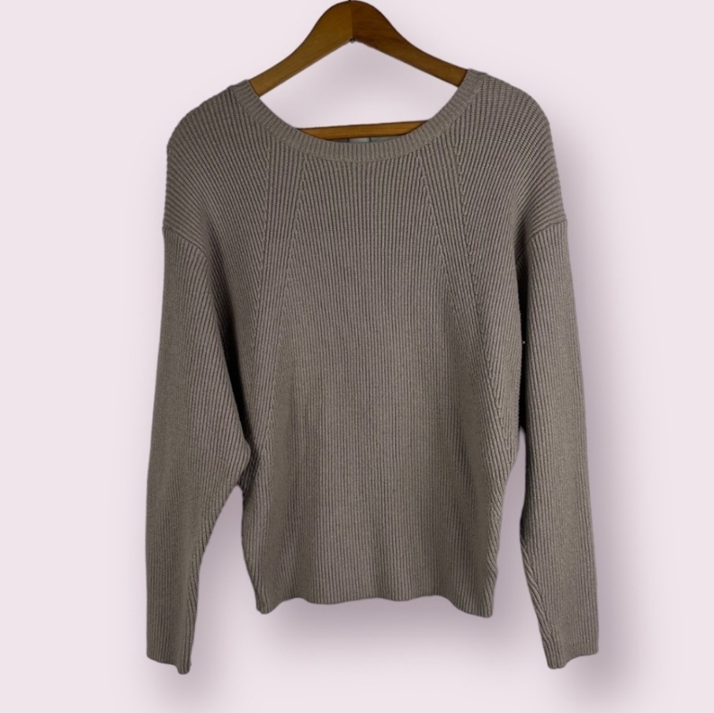 Express Tan Dolman Sleeve Sweater Relaxed Fit